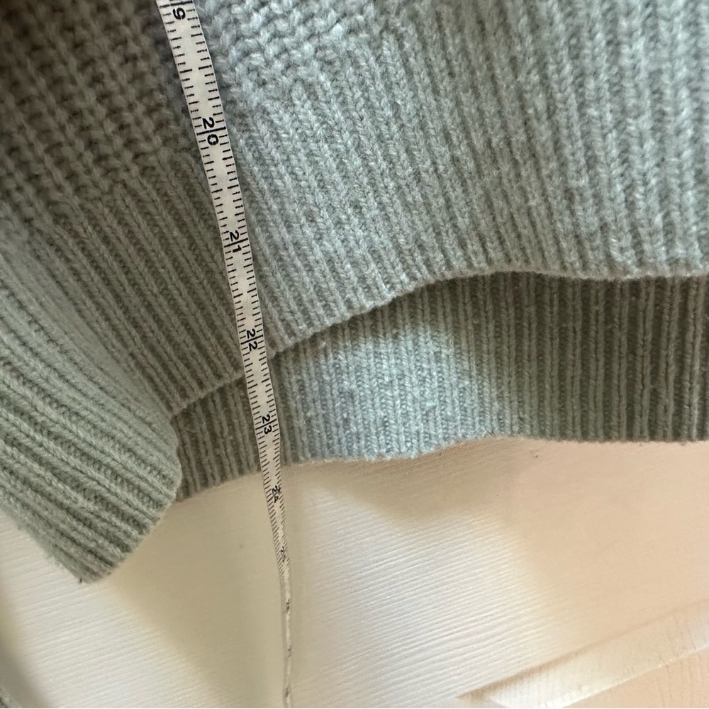 Everlane Ribbed Half-Zip Sweater wool quarter zip collared m medium - Picture 5 of 7
